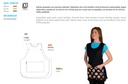 DELANTAL/ESTOLA NEGRO EMOJIS TALLA UNICA - EUROSTIL