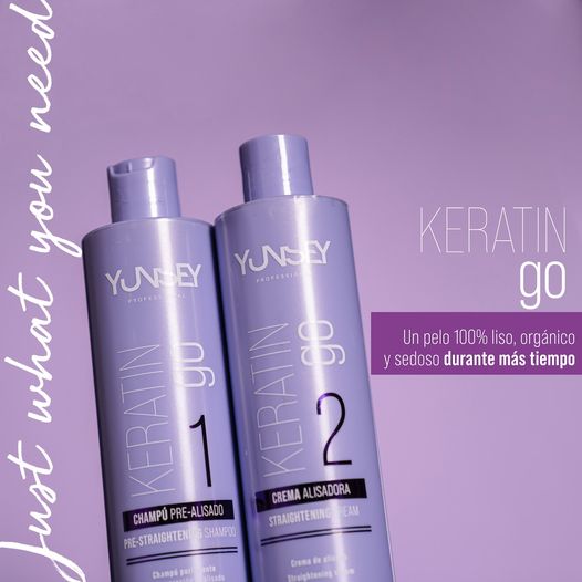 ALISADO VEGANO KIT TRATAMIENTO KERATIN TO GO 2X125ML - YUNSEY
