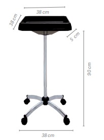 CARRITO MOD.JOLLY III NEGRO 38X38X90          