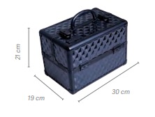 MALETIN ALUMINIO NEGRA UTILES - EUROSTIL