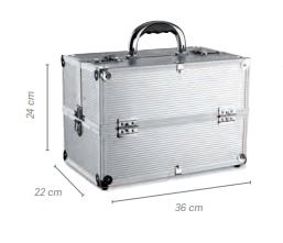 MALETA ALUMINIO MAQUILLAJE (VACIA) - EUROSTIL