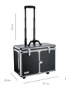 MALETA TROLLEY NEGRA 47X24X33CM - EUROSTIL