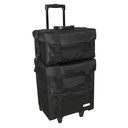 MALETA DOBLE NYLON NEGRA 40,5X29X42CM - EUROSTIL