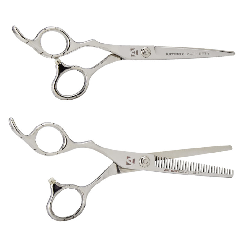 SET TIJERAS ONE ZURDOS CORTE + ESCULPIR - ARTERO