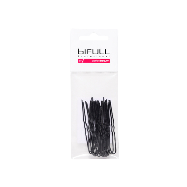 BOLSA 20UDS HORQUILLAS INVISIBLES NEGRAS 62MM - BIFULL