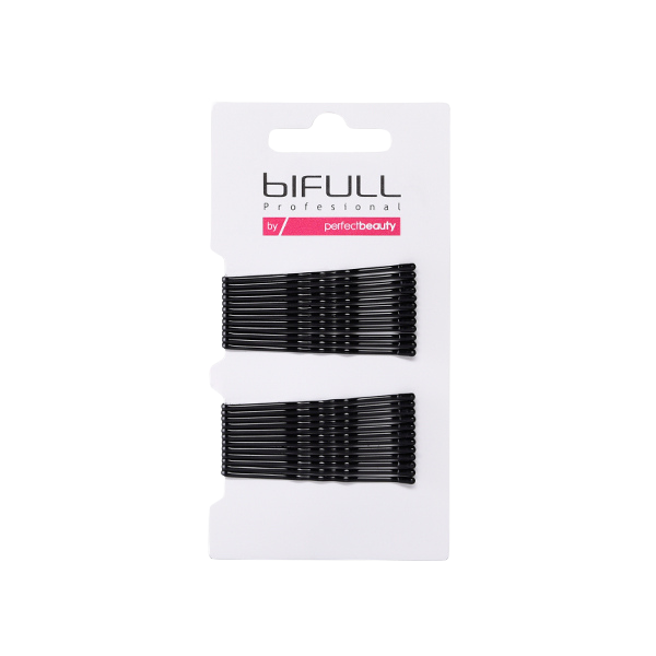 CARTÓN 24UD HORQUILLAS CLIP ONDULADO NEGRAS 51MM - BIFULL