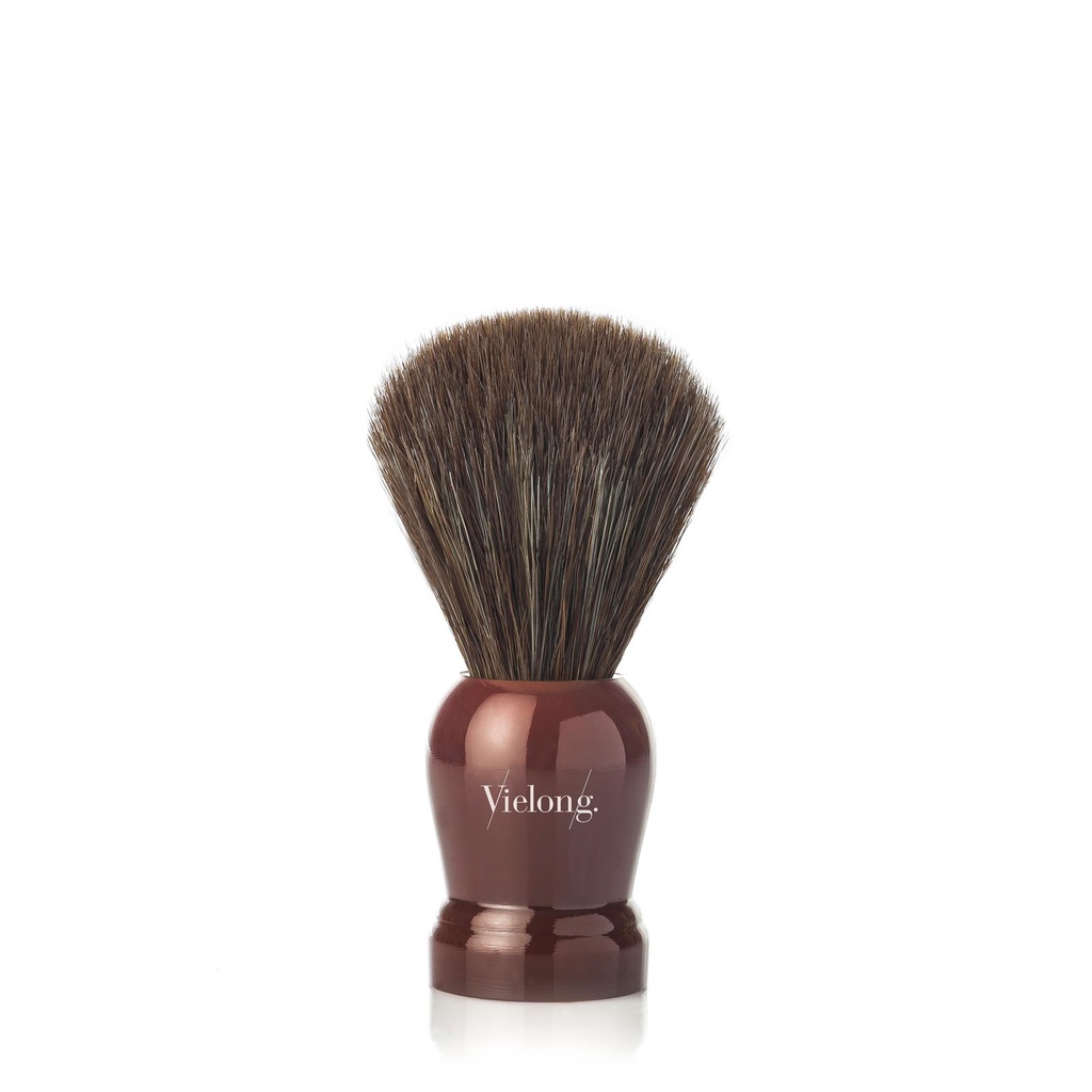 BROCHA AFEITAR BURDEOS CABALLO MARRON - VIELONG