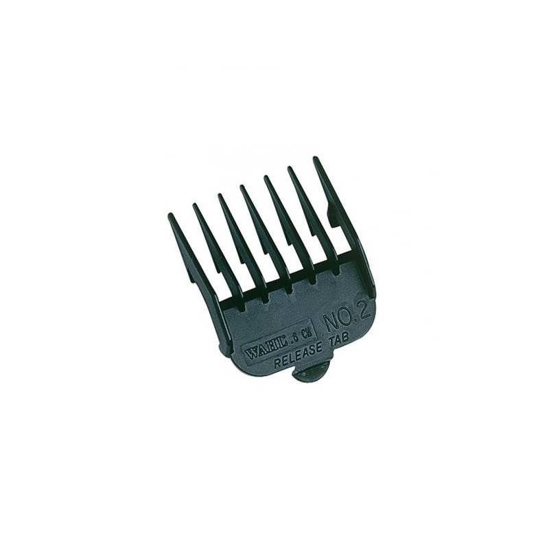 PEINE PLÁSTICO NEGRO Nº2 - 6MM - WAHL