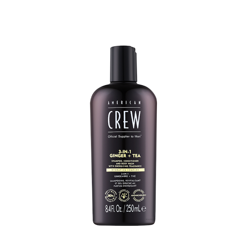 3 EN 1 ENERGIZING 250ML CHAMPU/ ACON/ GEL - AMERICAN CREW