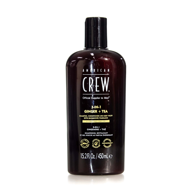 3 EN 1 ENERGIZING 450ML CHAMPU/ ACON/ GEL  - AMERICAN CREW
