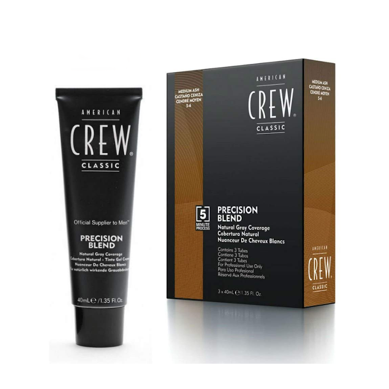 MEZCLA COBERTURA CENIZA MEDIA 5-6 40ML - AMERICAN CREW