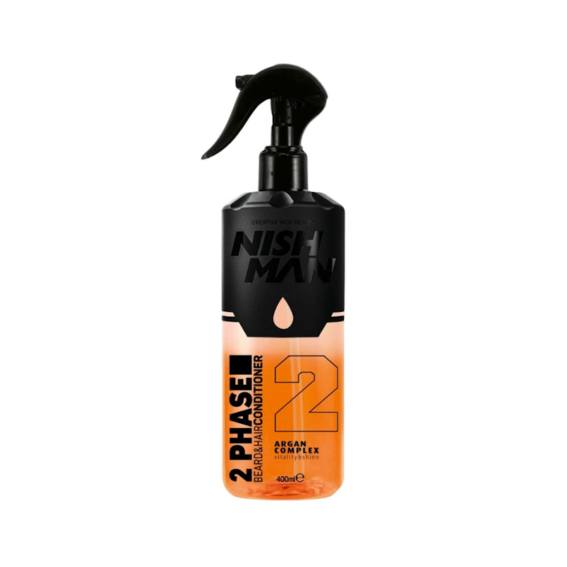 ACONDICIONADOR SPRAY BIFÁSICO 2 ARGAN 400ml - NISHMAN