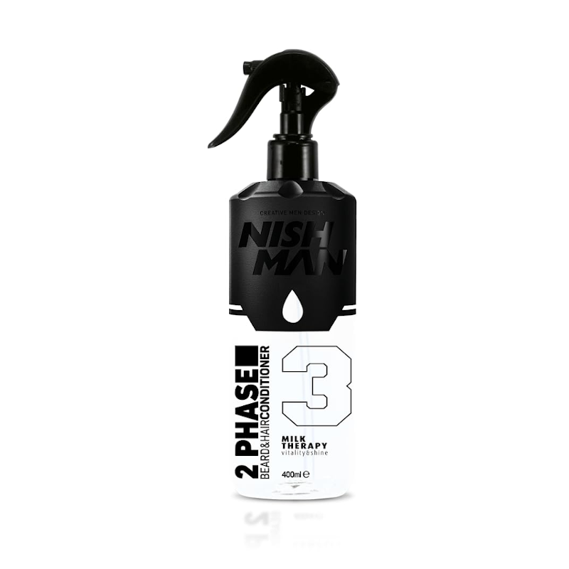 ACONDICIONADOR SPRAY BIFÁSICO 3 MILK THERAPY 400ml - NISHMAN