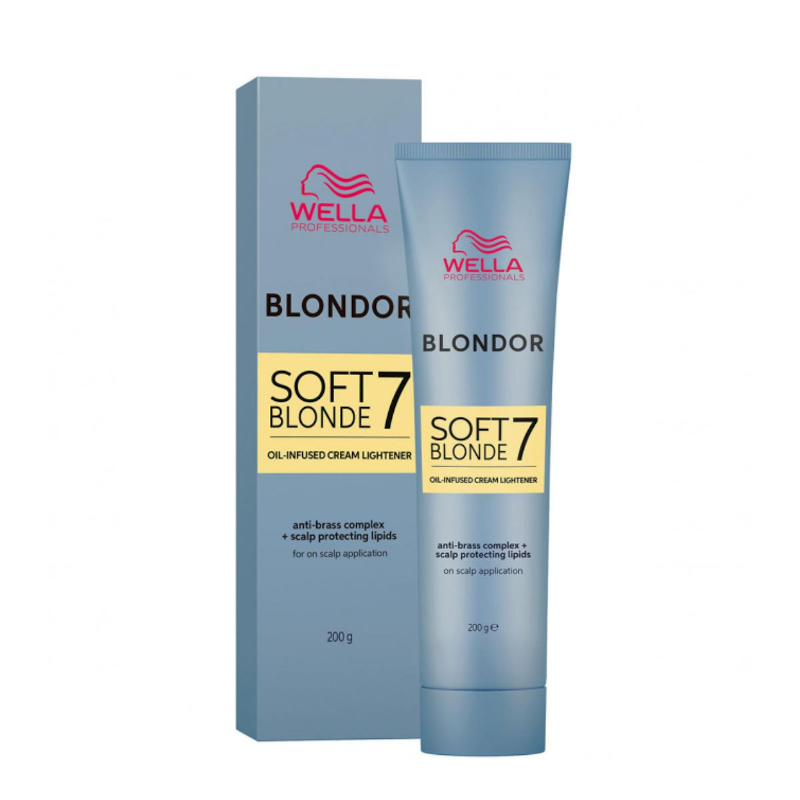 CREMA DECOLORANTE BLONDOR SOFT BLONDE 7 200ML - WELLA