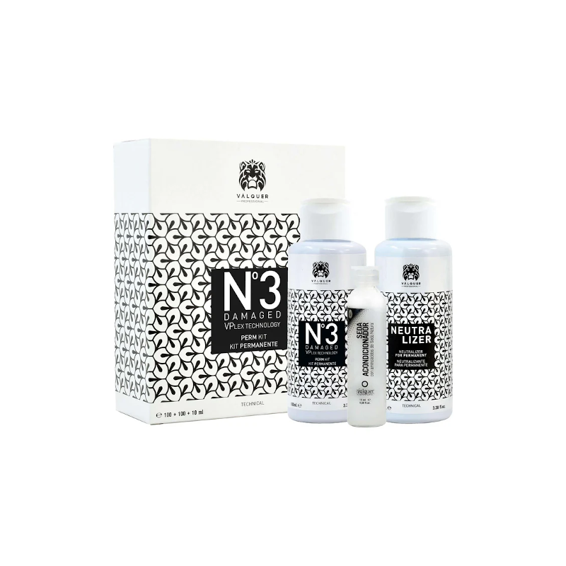 KIT PARA PERMANENTE Nº 3 (ESTROPEADOS) 100+100+10ML - VALQUER