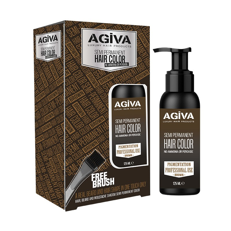 COLOR TEMPORAL MARRON BARBA & PELO 125ML - AGIVA
