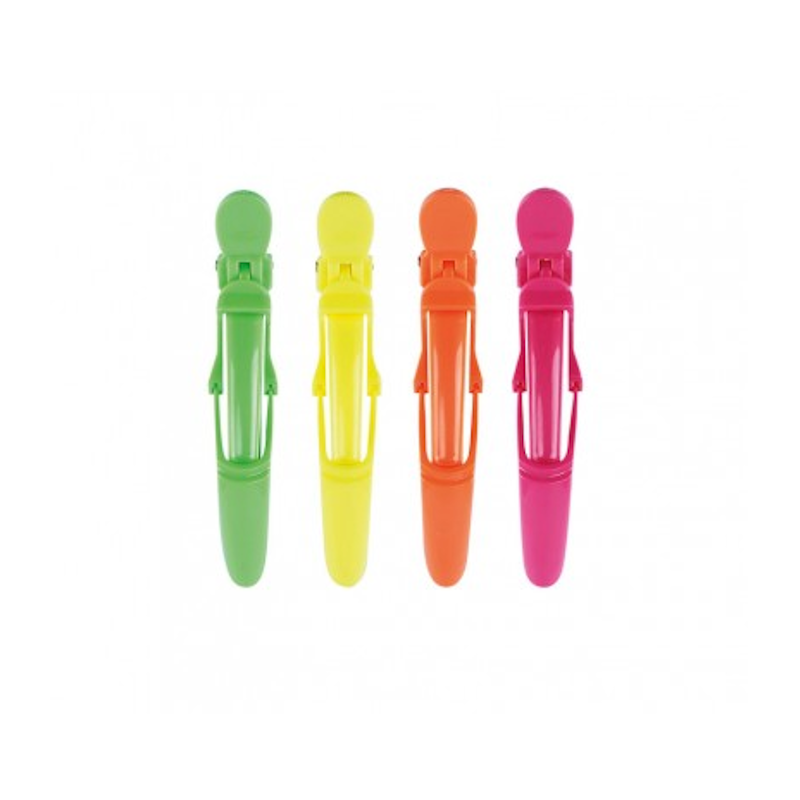 PINZAS COCODRILO YELLOW,PINK,GREEN,ORANGE 4UD - WAD