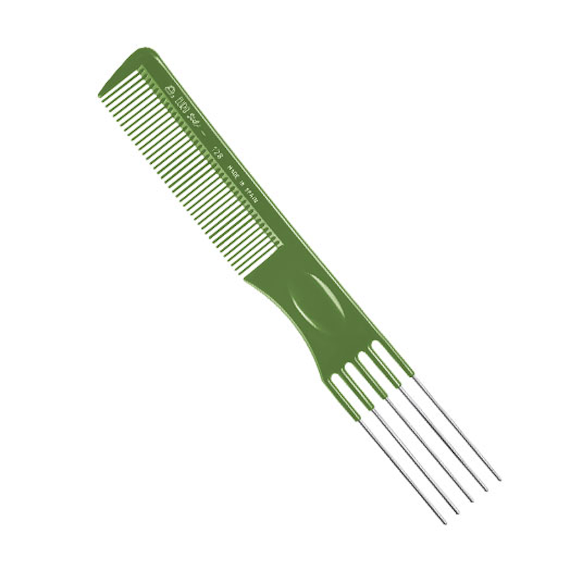 PEINE AHUECADOR 5 PUAS HIERRO 19,5CM VERDE - EUROSTIL