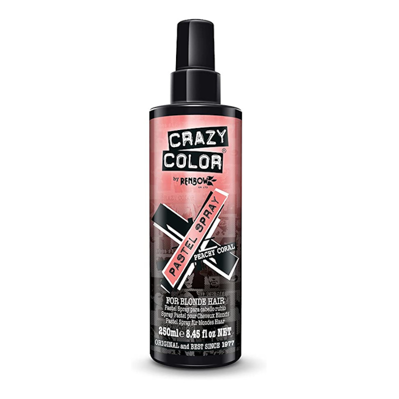 SPRAY PASTEL PEACHY CORAL 250ML - CRAZY COLOR