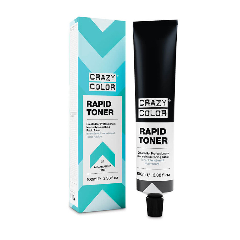 TINTE TONER AQUAMARINE RIOT 100ML - CRAZY COLOR