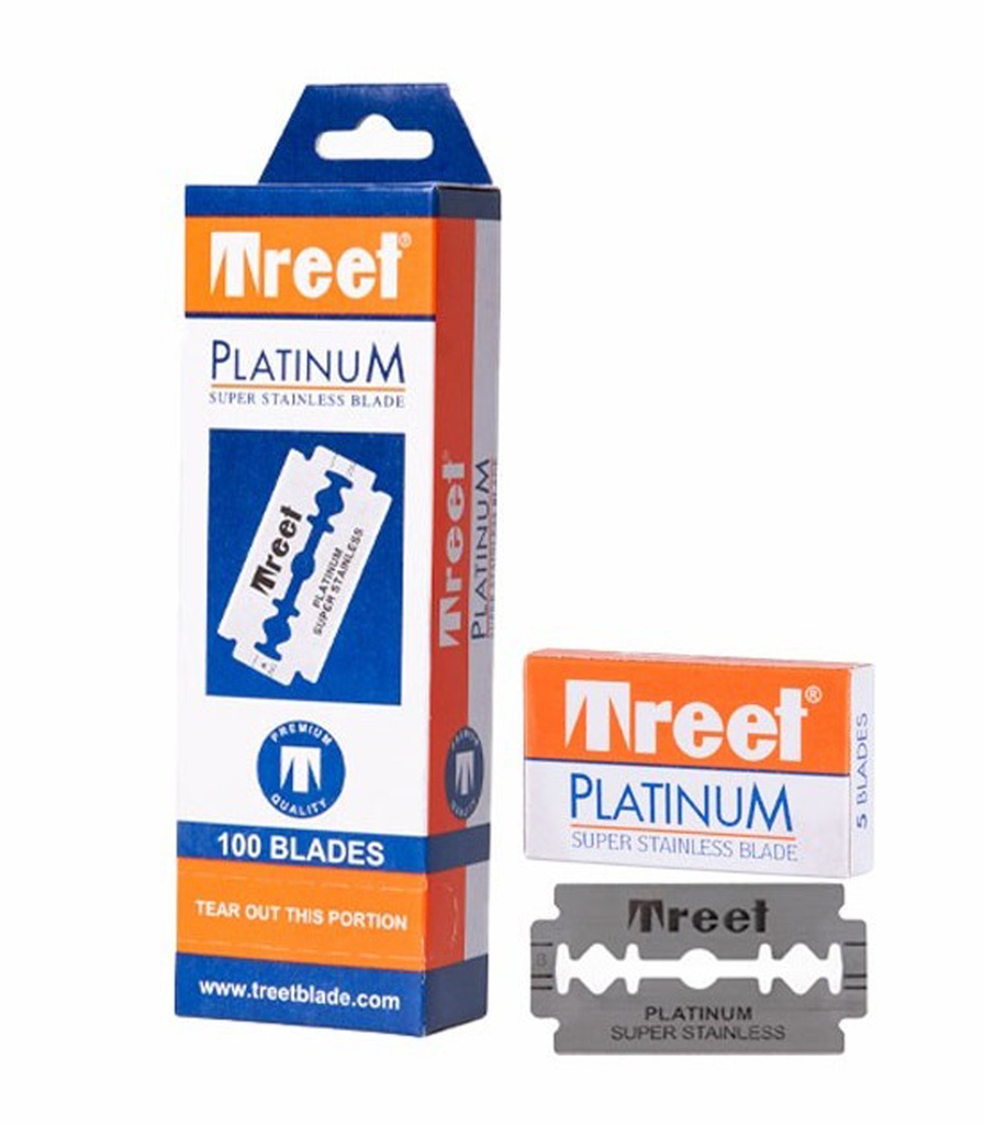 CAJA 100 CUCHILLAS ENTERAS PLATINIUM SUPER - TREET