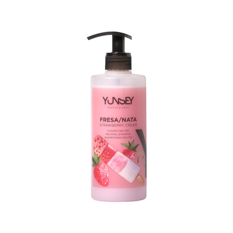 CHAMPÚ NEUTRO FRESA Y NATA 400ml - YUNSEY