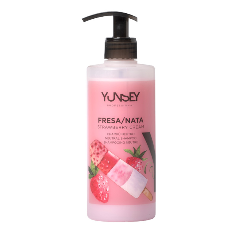 CHAMPÚ NEUTRO FRESA Y NATA 1 LITRO - YUNSEY