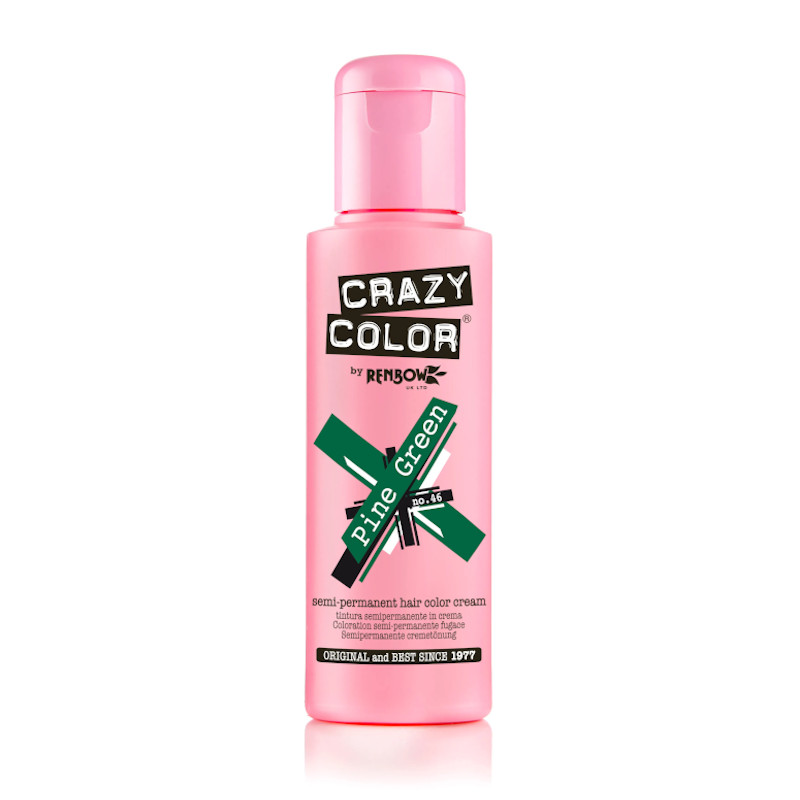 TINTE SEMIPERMANENTE Nº46 PINE GREEN 100ml - CRAZY COLOR
