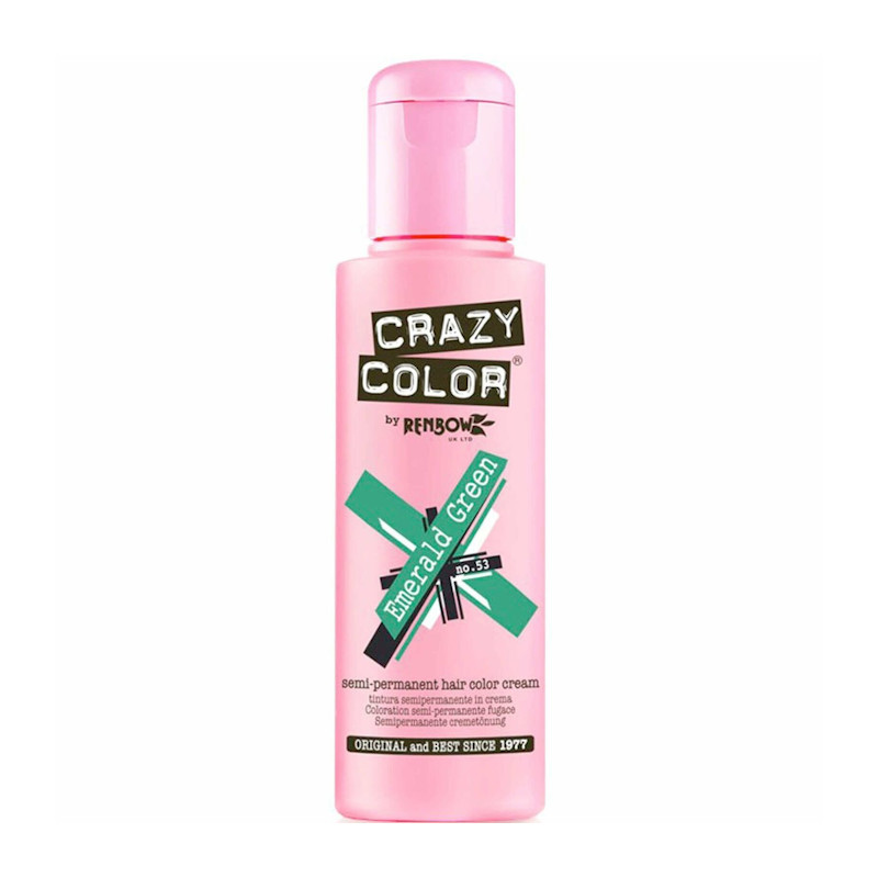 TINTE SEMIPERMANENTE Nº53 EMERALD GREEN - CRAZY COLOR
