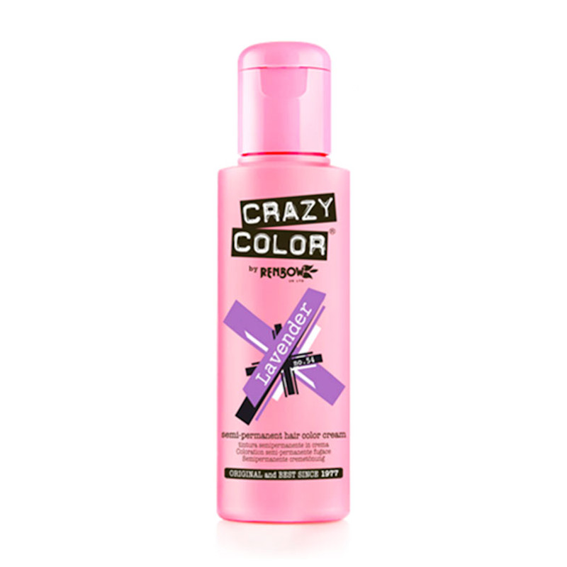 TINTE SEMIPERMANENTE Nº54 LAVENDER 100ml - CRAZY COLOR