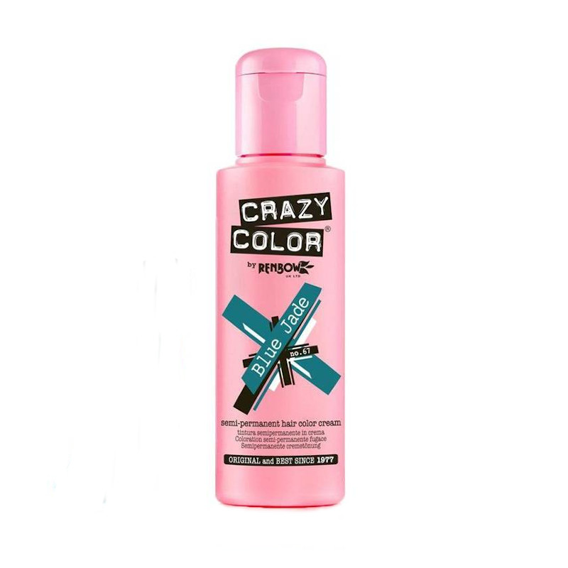 TINTE SEMIPERMANENTE Nº67 BLUE JADE 100ml - CRAZY COLOR
