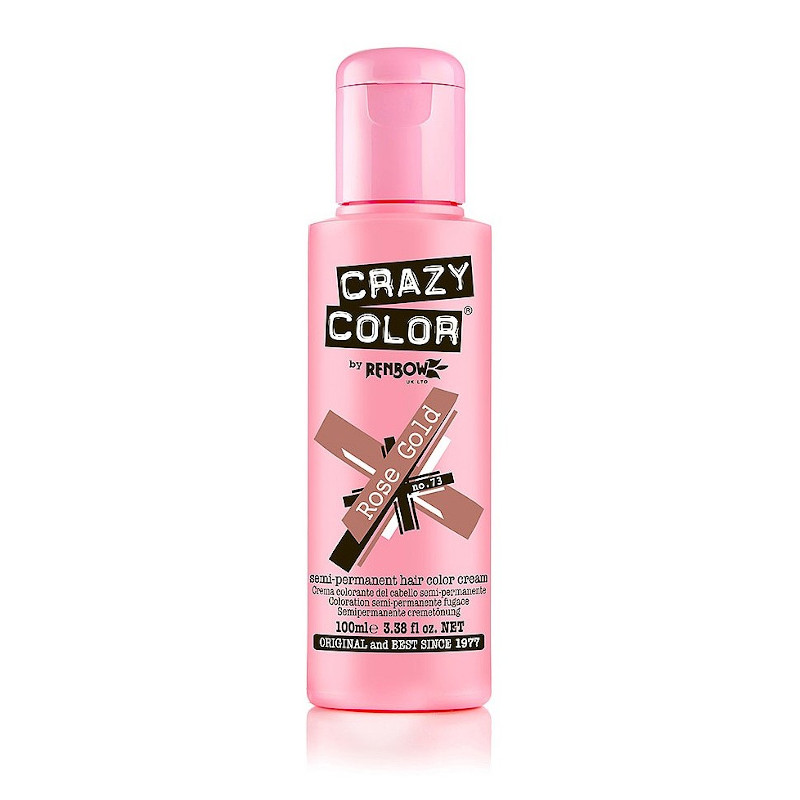 TINTE SEMIPERMANENTE Nº73 ROSE GOLD 100ml - CRAZY COLOR