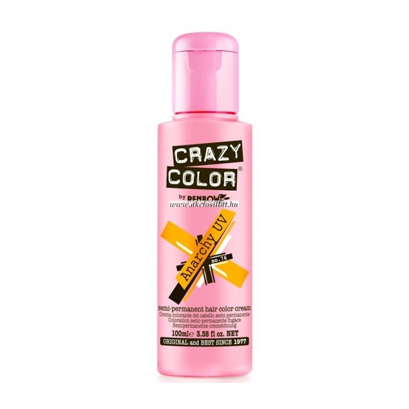 TINTE SEMIPERMANENTE Nº76 ANARCHY NEON 100ml - CRAZY COLOR