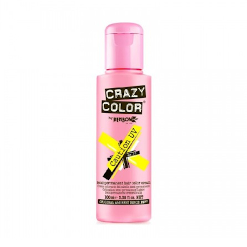 TINTE SEMIPERMANENTE Nº77 CAUTION NEON 100ml - CRAZY COLOR