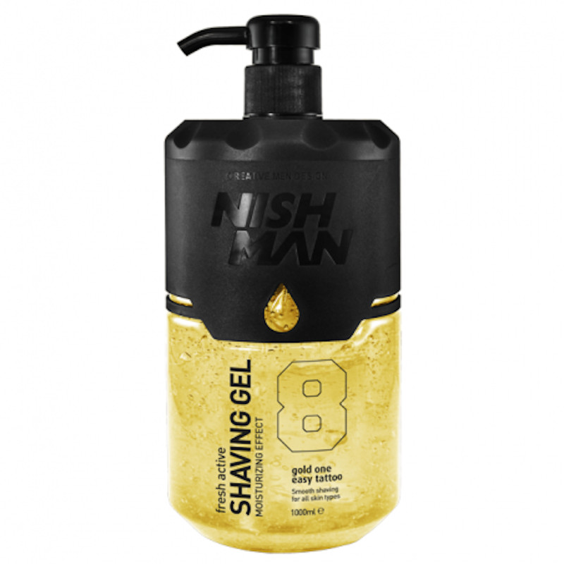 GEL AFEITADO TRANS. 1 LITRO GOLD ONE - NISHMAN