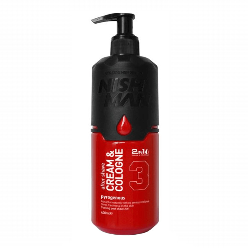 AFTER SHAVE CREAM & COLOGNE PYROGENOUS 400ml - NISHMAN