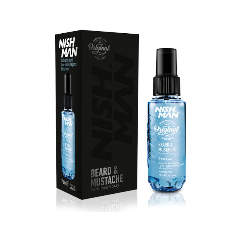 PERFUME BARBA & BIGOTE GENIUS 75ml - NISHMAN