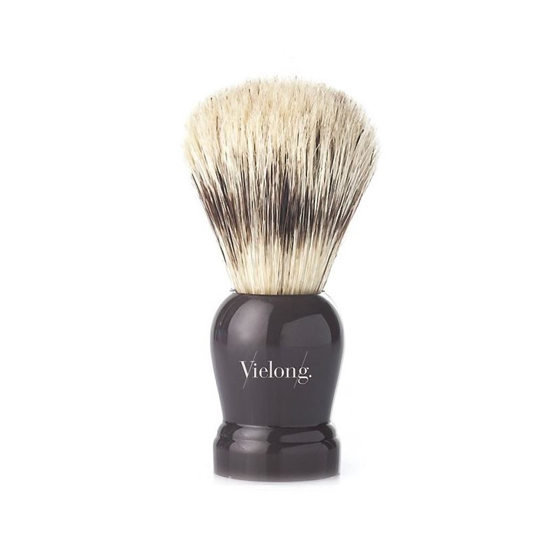 BROCHA AFEITAR GRIS CER. NAT. 21mm - VIELONG