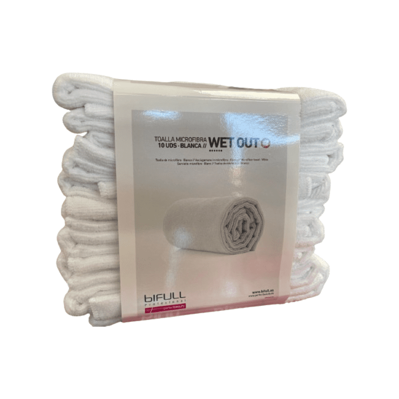 10 TOALLAS MICROFIBRA WET OUT BLANCA - BIFULL