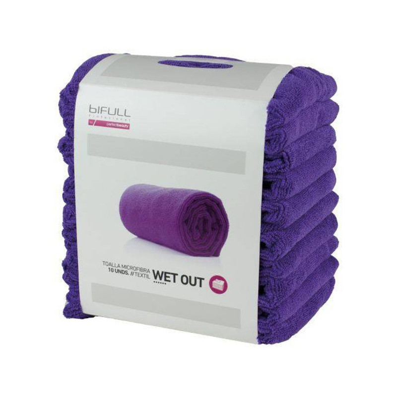10 TOALLAS MICROFIBRA WET OUT MORADA - BIFULL