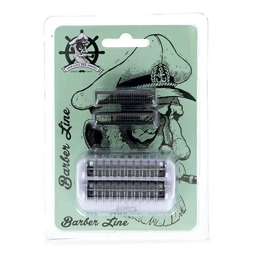 CABEZAL COMPLETO CON CUCHILLA PLATEADO - BARBER LINE