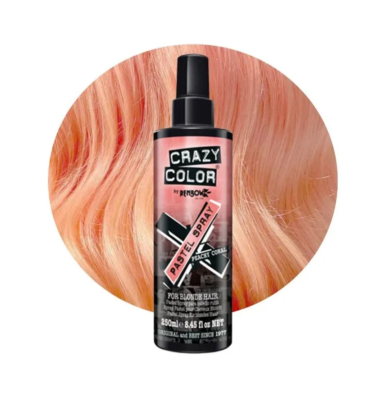 [23983] TINTE SPRAY PEACHY CORAL 250ML - CRAZY COLOR