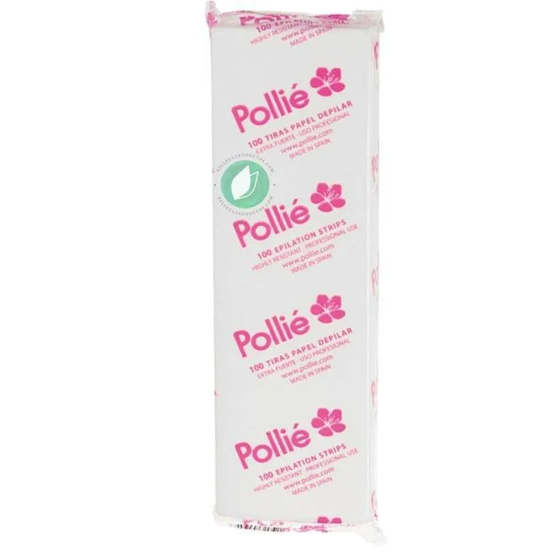 100 TIRAS BANDAS CERA 20X7,5CM - POLLIÉ