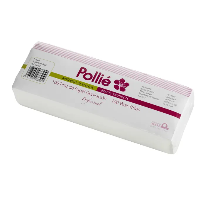 100 TIRAS BANDAS CERA 20X7CM - POLLIÉ