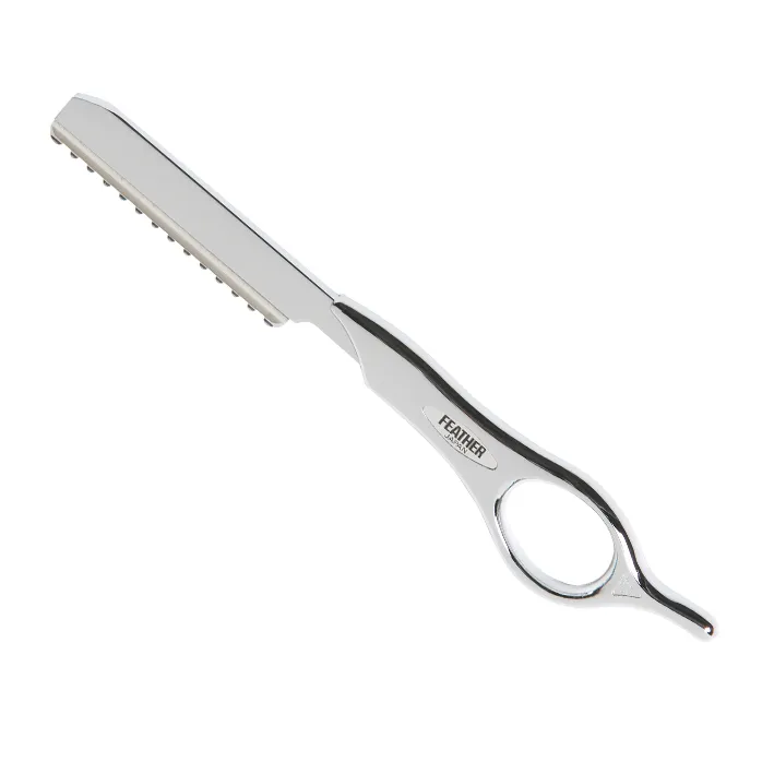 [04387] NAVAJA SHORT SILVER STYLING RAZOR - FEATHER