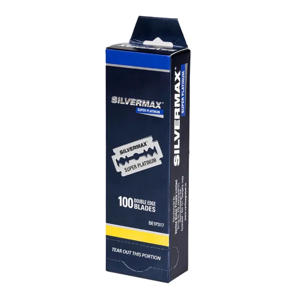 100 CUCHILLAS ENTERAS SUPER PLATINUM - SILVERMAX