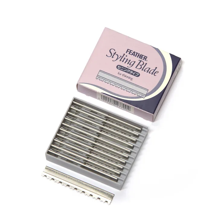 [04389] CAJA 10 CUCHILLAS STYLING RAZOR-W - FEATHER