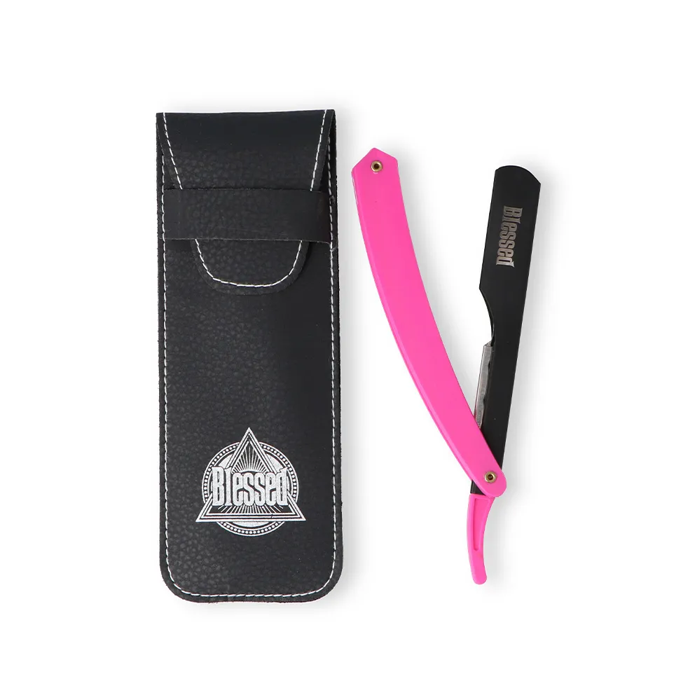 NAVAJA CARRIL MANGO PLASTICO ROSA - BLESSED