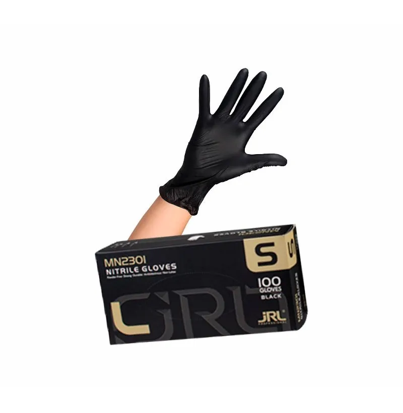 GUANTES NITRILO NEGROS TALLA S - JRL