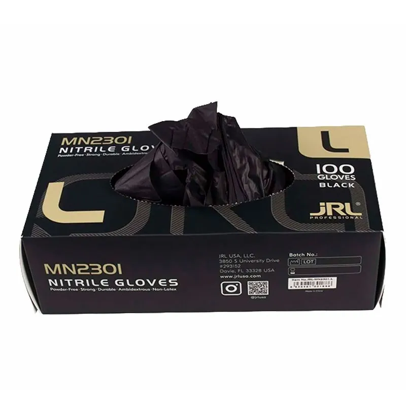 GUANTES NITRILO NEGROS TALLA L - JRL